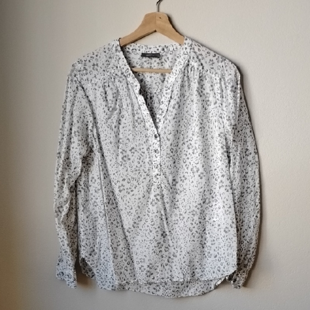 C&A Leopard Print Button-Up Blouse